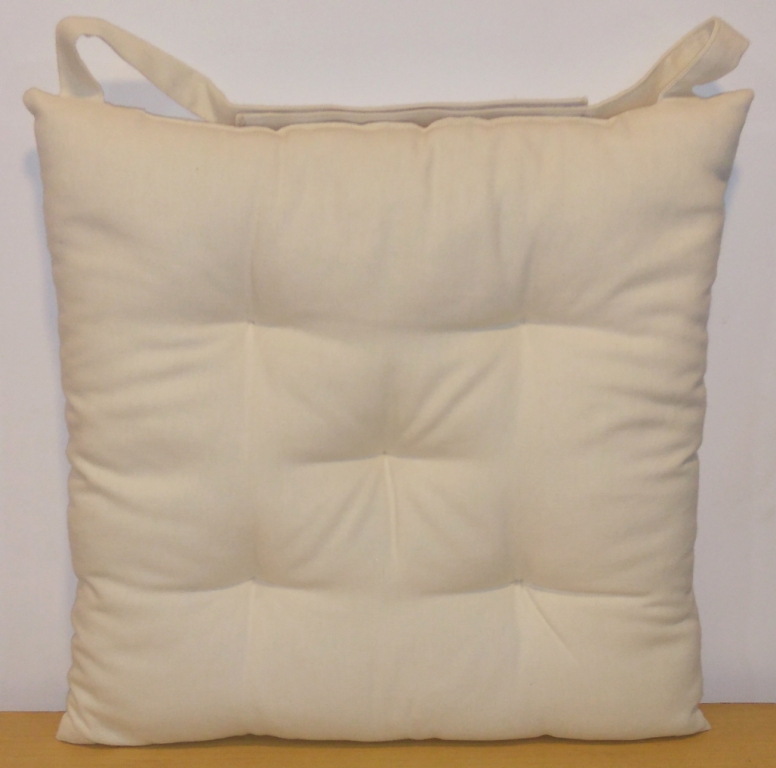 Galette de chaise Jaya écru 40x40cm - INVENTIV